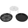 Smeg MOC02WHMEU Microondas de Combinación con Air-Fry y Grill, Negro