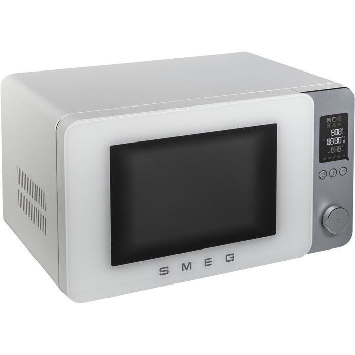 Smeg MOC02WHMEU Microondas de Combinación con Air-Fry y Grill, Negro