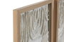 DKD Home Decor Set de 2 Cuadros Enmarcados 25x2x35 cm Blanco y Natural
