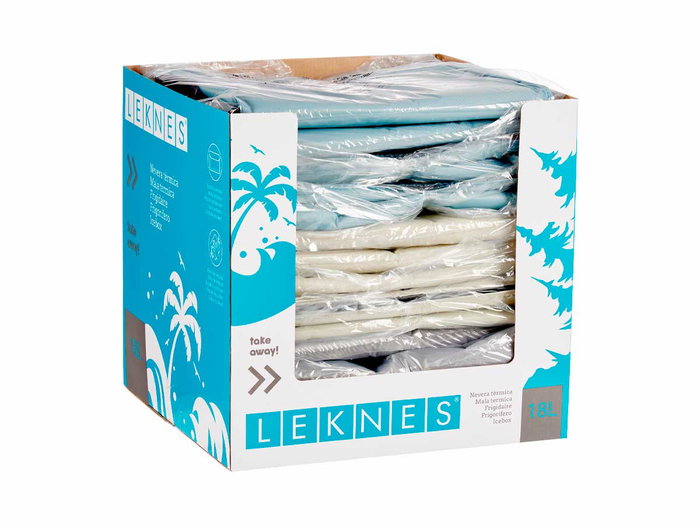 Leknes Nevera 18L Bolsillo Exterior Surtidos Pastel 31x31x3 cm (Set de 12)
