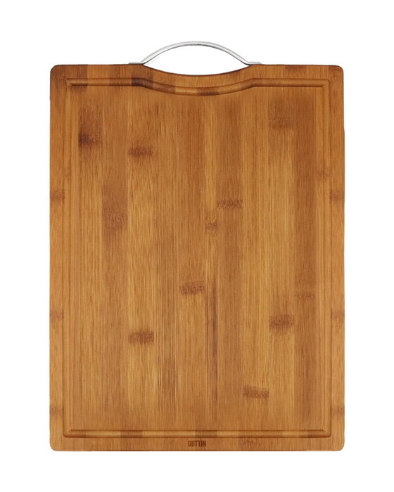 Quttin Tabla Cortar Bambú Dark con Asa 39.5 cm (12 Unidades)