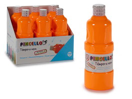 Pincello Tempera 400ml Neón Naranja 18 x 6.5 x 6.5 cm (Set de 24)