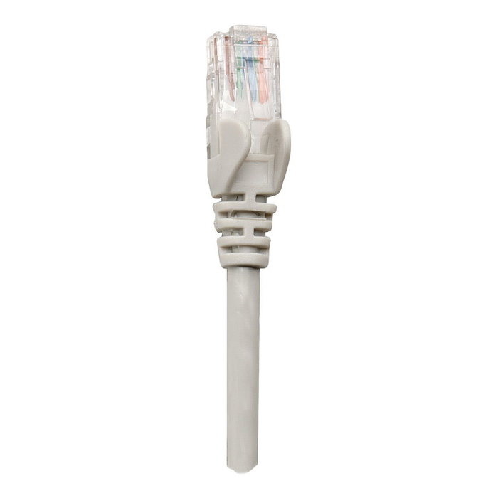 Intellinet Patchkabel RJ45 Cat6 U/UTP 10 Metros Gris Hebelschutz, Conector Chapado en Oro, CCA, EIA/TIA