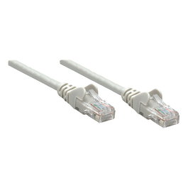 Intellinet Patchkabel RJ45 Cat6 U/UTP 10 Metros Gris Hebelschutz, Conector Chapado en Oro, CCA, EIA/TIA