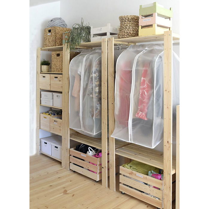 Astigarraga Kit Vestidor Evolution 76,5 x 38,5 x 174,5 cm Pino Macizo Madera