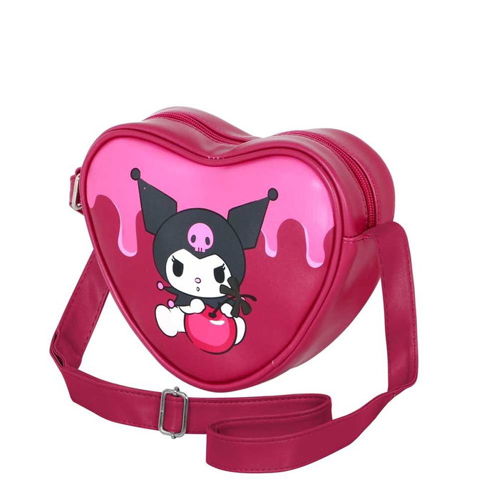 Karactermania Bolso Corazón Casual Kuromi Cherry Rosa