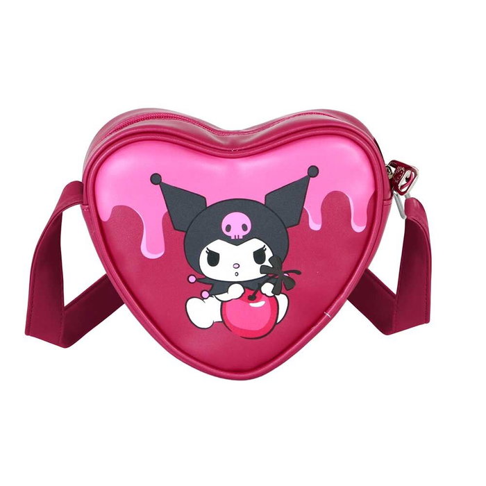 Karactermania Bolso Corazón Casual Kuromi Cherry Rosa