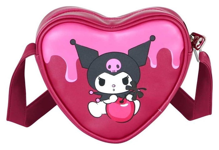 Karactermania Bolso Corazón Casual Kuromi Cherry Rosa