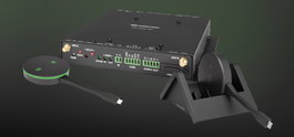Crestron AM3-212-I KIT AirMedia Serie 3 Receptor AM-3200-WF, 2 Adaptadores AM-TX3-100 y Base de Mesa Internacional Negro