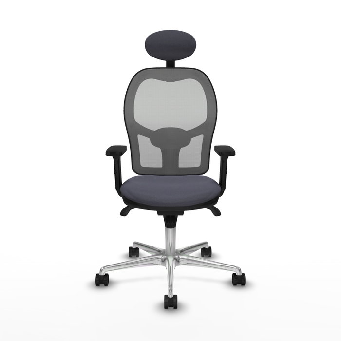 PIQUERAS Y CRESPO Silla de oficina Jorquera Gris con mecanismo Sincro