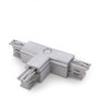 Conector T para Carril Trifásico Plata