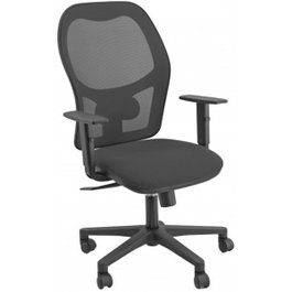 Unisit Silla Administrativa Sincro Hubble Negro con Reposabrazos Ajustables