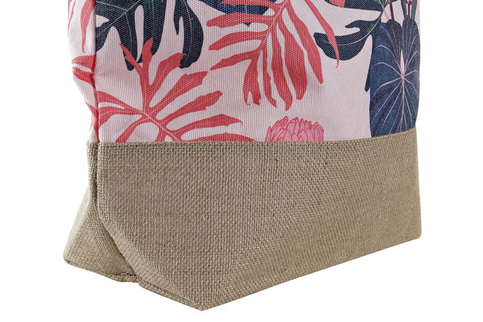 DKD Home Decor Bolso Mediterraneo Rosa Malva 15 x 40 x 47 cm Set de 2 (6 Unidades)