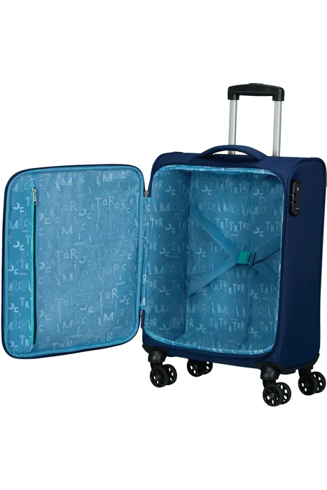 American Tourister Maleta de Cabina Spinner 55cm 4 Ruedas - Modelo 146674-6636 (55x40x20cm, Color Marino)