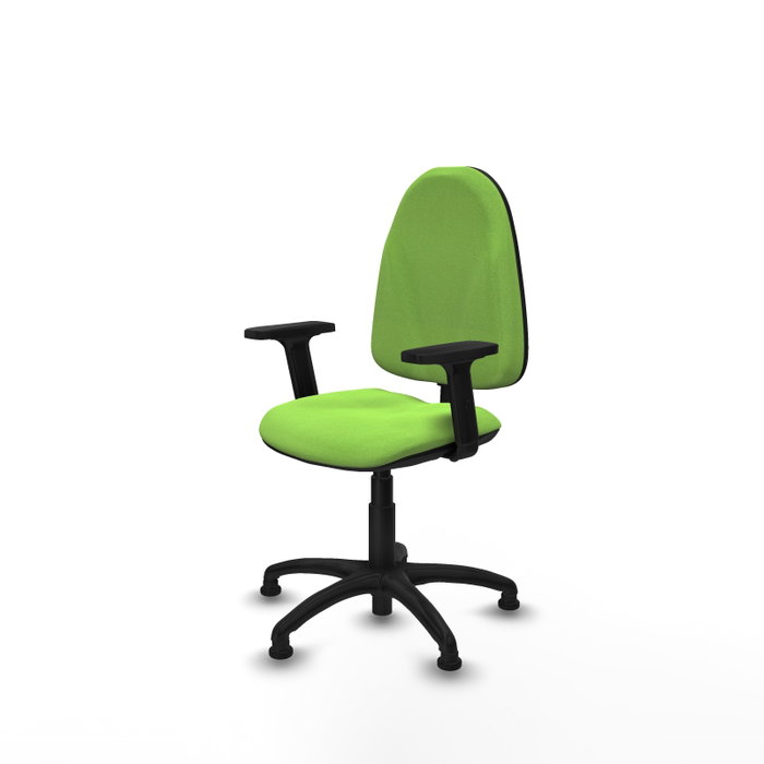 PIQUERAS Y CRESPO Silla de oficina Algarra color Pistacho con Brazos 2D