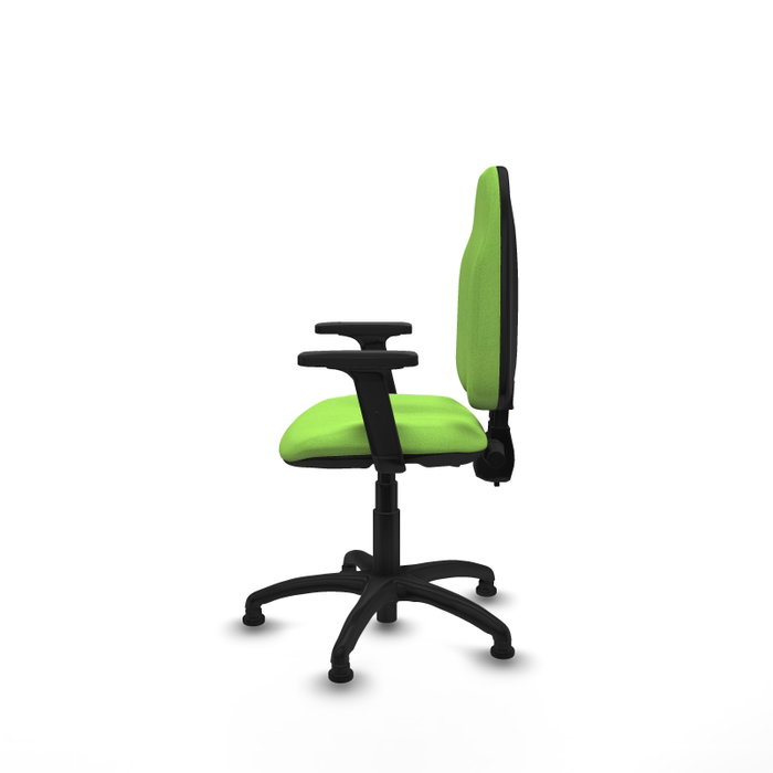PIQUERAS Y CRESPO Silla de oficina Algarra color Pistacho con Brazos 2D