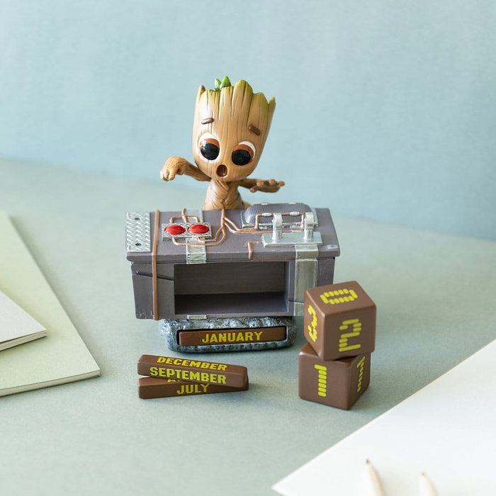 ERIK Calendario Perpetuo 3D Groot Death Button Guardianes de la Galaxia Marvel