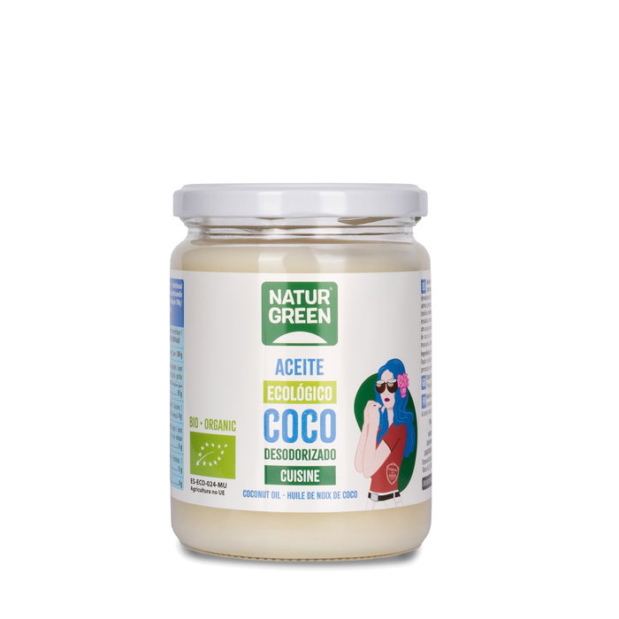 NaturGreen Aceite de Coco Cuisine Bio Desodori 400 g