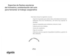 ALGAIDA, PICAPICA 3 AÑOS 1ºTRIMESTRE - ALGAIDA