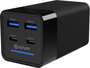 eSTUFF Cargador Multi PD GaN 120W 4 Puertos (2 USB-C + 2 USB-A) Carga Inteligente para Portátil, Tablet y Móvil