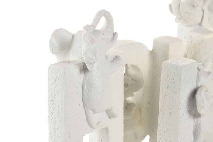 DKD Home Decor Decoración Resina HOME LOVE 2 Piezas Blanco
