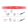 Equip Cable de red Cat6a S/FTP 2xRJ45 0.15m Azul