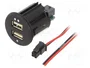 PER.PIC. Alimentador USB con 2 puertos USB-A C0015-USB