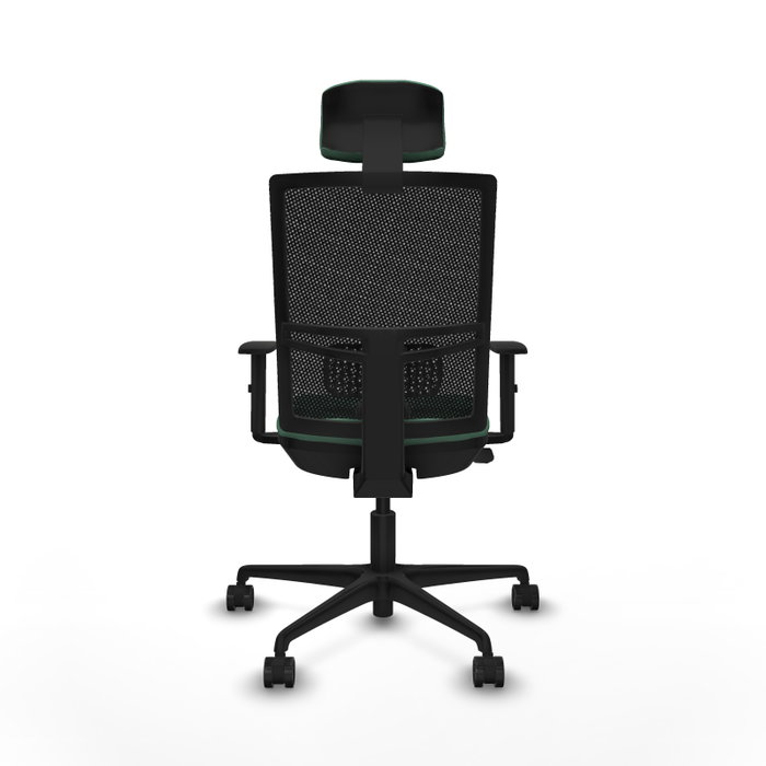 PIQUERAS Y CRESPO Silla de oficina Yunquera con mecanismo Sincro/Traslack, Verde esmeralda y Negro PIQUERAS Y CRESPO Silla de oficina Yunquera con mecanismo Sincro/Traslack, Verde esmeralda y Negro