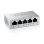 Zyxel GS-105B V5-EU0101F Conmutador Gigabit Ethernet de 5 Puertos No Administrado, Desktop, L2, Capacidad 10 Gbit/s, Marca Zyxel