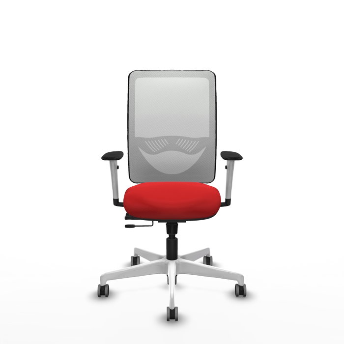 PIQUERAS Y CRESPO Silla de oficina Zulema con Mecanismo Sincro/Traslack, Rojo y Blanco PIQUERAS Y CRESPO Silla de oficina Zulema con Mecanismo Sincro/Traslack, Rojo y Blanco
