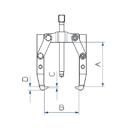 Forza Extractor de 3 Patas Punta Fina 55x70