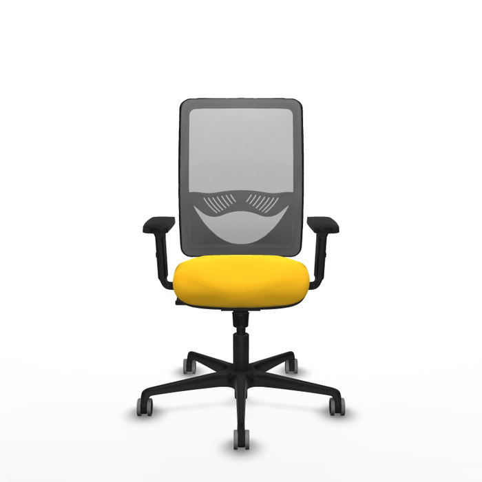 PIQUERAS Y CRESPO Silla de oficina Zulema con mecanismo Sincro, Amarillo y Gris PIQUERAS Y CRESPO Silla de oficina Zulema con mecanismo Sincro, Amarillo y Gris