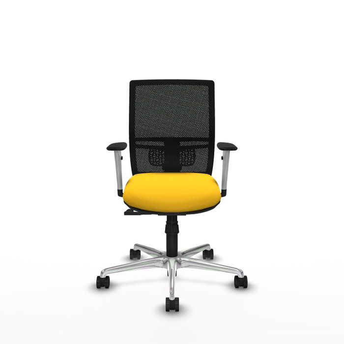 PIQUERAS Y CRESPO Silla de oficina Yunquera con mecanismo Sincro, Amarillo y Negro PIQUERAS Y CRESPO Silla de oficina Yunquera con mecanismo Sincro, Amarillo y Negro