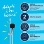 Grohe 26928001 Set de ducha con rociador de 2 chorros, barra y flexo - Fácil selección - Ahorro de agua
