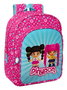 Mochila Escolar Pinypon Azul Rosa 26 x 34 x 11 cm