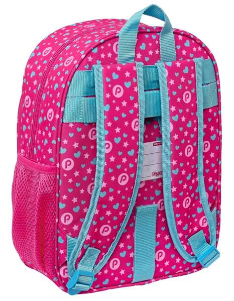 Mochila Escolar Pinypon Azul Rosa 26 x 34 x 11 cm