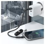 RealPower MagneticCharge3 Cable USB Magnético de 0,2 m con Adaptadores Negro