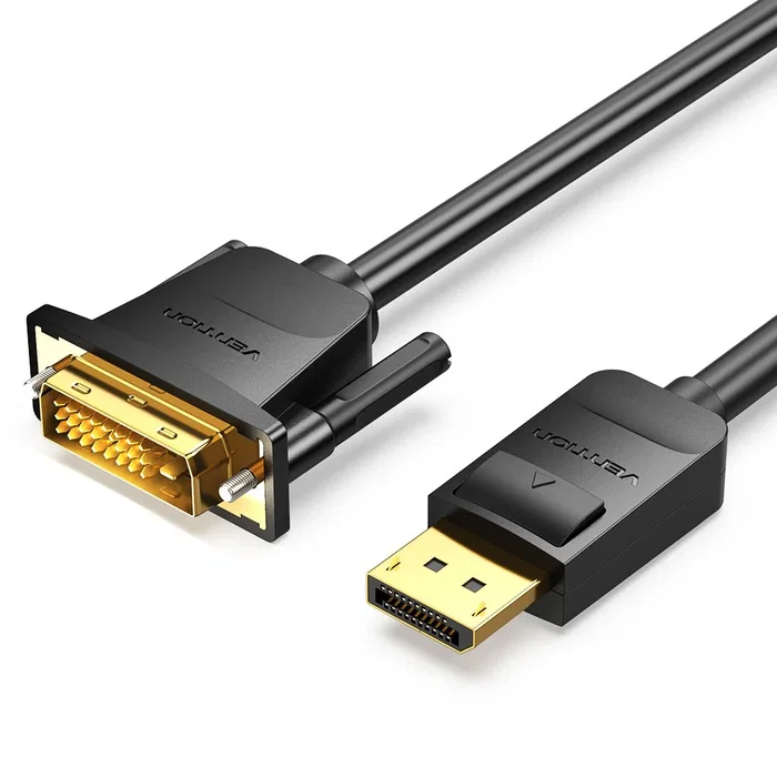 Vention HAFBG Adaptador de Cable de Vídeo DisplayPort Macho a DVI Macho, 1.5m, 1080p a 60Hz, Negro