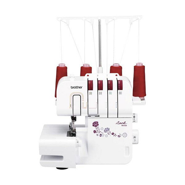 Brother M343D Overlock Rojo, Blanco