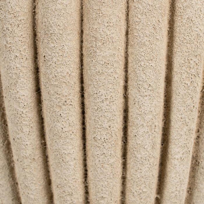 Macetero Beige Cerámica Decoración 20 X 20 X 17 cm