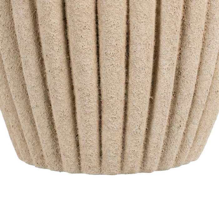 Macetero Beige Cerámica Decoración 20 X 20 X 17 cm