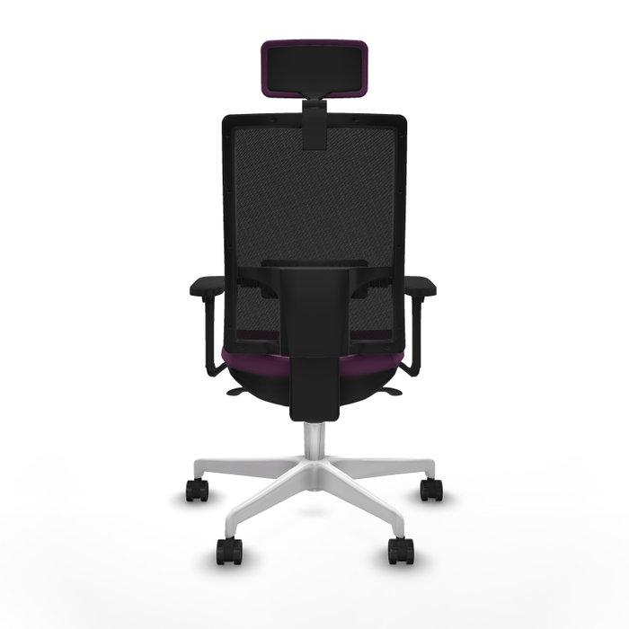 PIQUERAS Y CRESPO Silla de oficina Horna Morado y Negro
