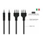 Kabelmeister SK6505-S018 Cable de alimentación Tipo L a IEC C5, 1,8 m, Negro