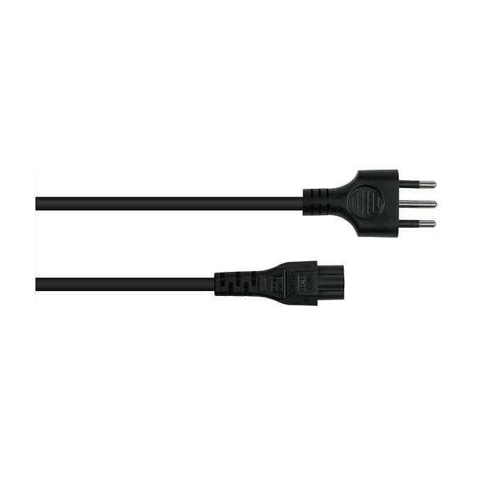 Kabelmeister SK6505-S018 Cable de alimentación Tipo L a IEC C5, 1,8 m, Negro