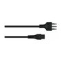 Kabelmeister SK6505-S018 Cable de alimentación Tipo L a IEC C5, 1,8 m, Negro