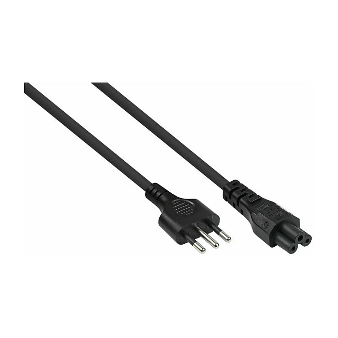 Kabelmeister Cable de alimentación Tipo I a C5, 1,8 m, negro Kabelmeister Cable de alimentación Tipo I a C5, 1,8 m, negro