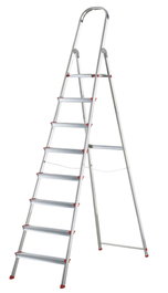 ROLSER Escalera Domestica Plus de Aluminio con 8 Peldaños DOP006 EN131