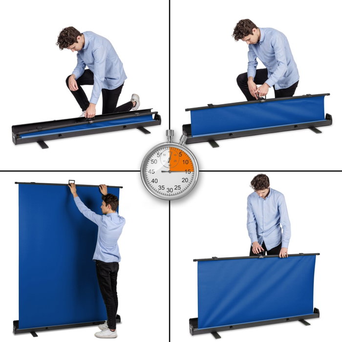 Walimex pro Roll-up Panel Background 155x200cm azul