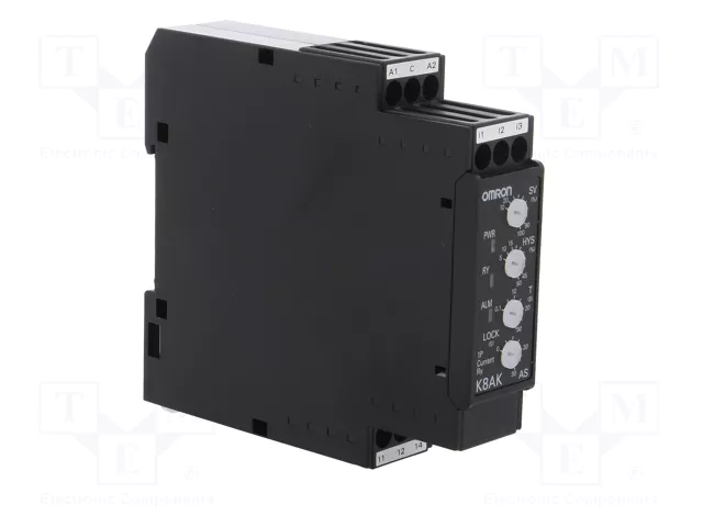 OMRON K8AK-AS2 Relé de monitorización de corriente 100-240VAC