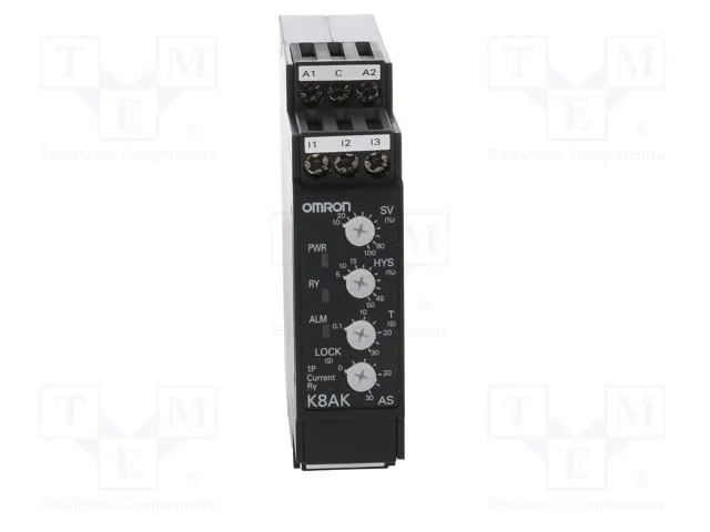OMRON K8AK-AS2 Relé de monitorización de corriente 100-240VAC